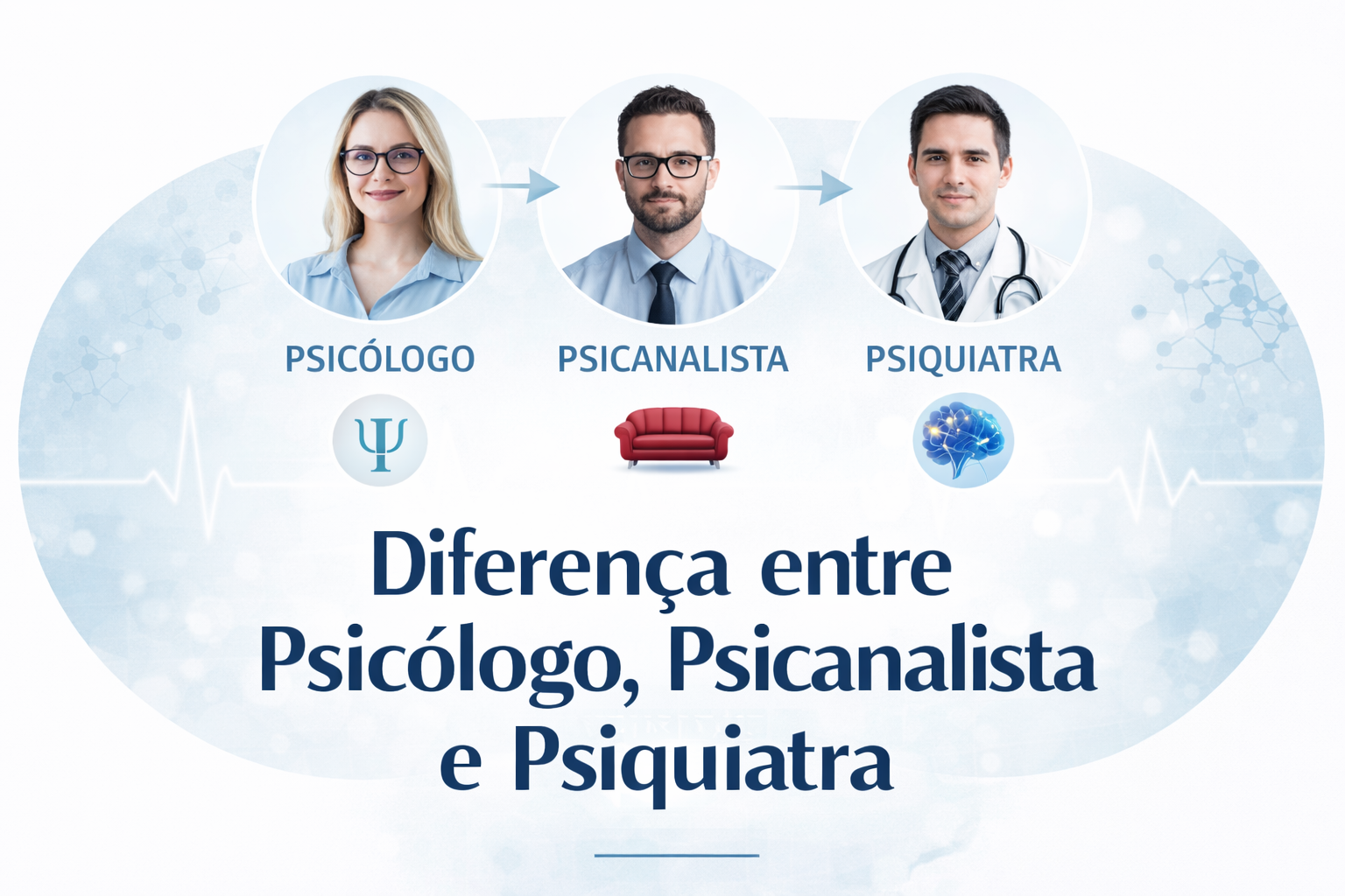 Diferença entre psicólogo, psicanalista e psiquiatra: entenda qual você precisa